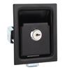 Tool Box Latch with 2 Keys Carbon Steel 3.3x2.7in Flush Mount RV Toolbox Handle Lock for Caravan Tru