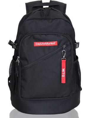 DayLiteMarket Logo Backpack with Box Logo, Lightweight and Multifunctional, for Men and Women, Includes PC Storage, Water-Repellent, and Waterproof,