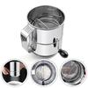 Clumps Break Up Stainless Steel Flour Strainer Stainless Steel Flour Strainer Rotating Mixing Ring Capacity Features
