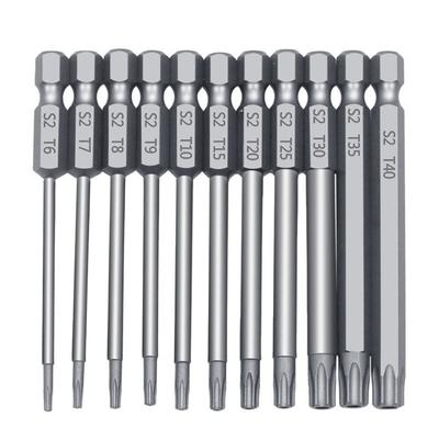 11Pcs Hohl Torx Schraubendreher Plum Blossom Hex Bits Fahrer Manipulations Durable Schraubendreher Werkzeug