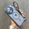 Luxury With Lanyard Magsafe Phone Case For iPhone 11 12 13 14 15 16 Pro Max Plus Magnetic Holder Bumper Cover