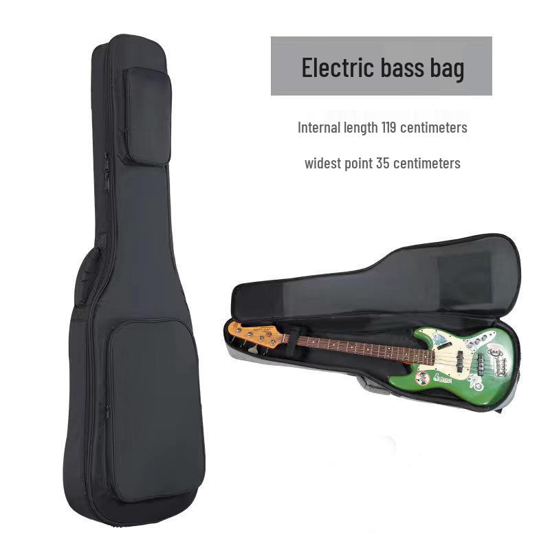 Rucksack für E-Gitarre, Bass & Akustikgitarre - Gepolstert, Kollisionsschutz, Print-Design