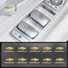 2/5/10Pcs Car Logo Sticker Central Control Decals Car Accessories for Malibu XL Equinox Auto Door Entry Pedal Guards