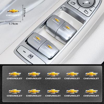2/5/10 Stück Auto Logo Aufkleber Mittelkonsolen Aufkleber Auto Zubehör für Malibu XL Equinox Auto Tür Einstiegsleisten Schutz