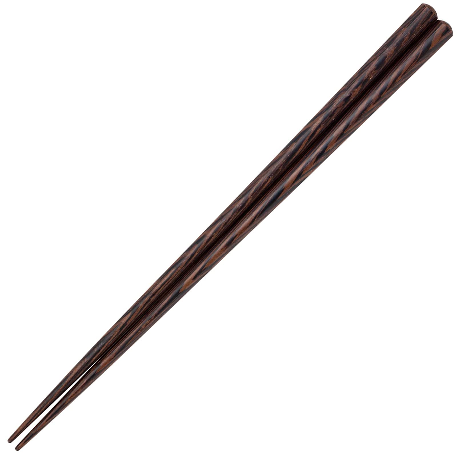 

Hashikura Matsukan Chopsticks Dishwasher Safe Natural Wood Unisex Natural Colors Octagonal Wenge Black Made in Japan 22.5cm G-64722