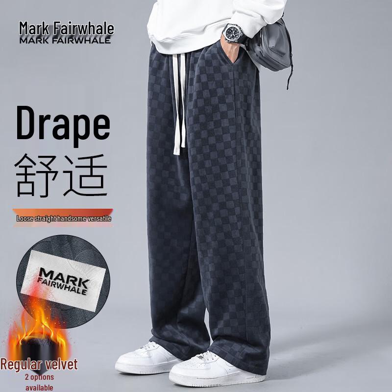 MARK FAIRWHALE Men s Corduroy Loose Straight-Leg Casual Pants 4XL