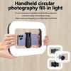 Wiederaufladbares LED Selfie Ringlicht mit einstellbarer Helligkeit für Telefonvideo, Live-Streaming, Make-up, Fotografie, Desktop-Fülllicht