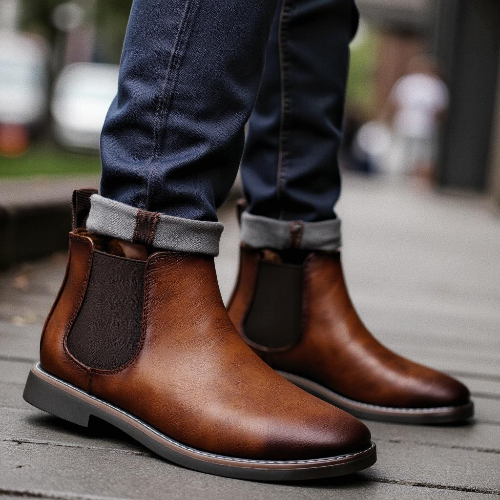 Men Boots Brand Retro Comfortable Casual Fashion 2026 Chelsea Boots