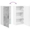 Wall Cabinet LUCCA Concrete Grey 50 x 31 x 100 cm Particleboard
