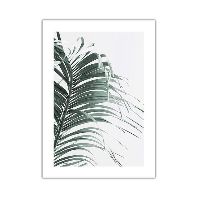 Scandinavian Nature Plant Palm Leaf Shell Beach Canvas Painting Poster Seaside Landscape Print Wall Art Picture Home Decoration