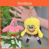 Adorable Spongebob And Patrick Plush Keychain Toys For Kids With Soft Short Plush Fur