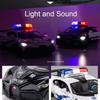 1:32 Scale Divo Santana Police Car Model Toy Sound Light Pull Back Doors Opened Supercar Models Toys for Kids' Edutainment