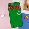 Turkmenistan Flag Phone Case For iPhone 15 Pro Max 11 12 13 14 16 Pro Max Mini XR 16e 15 16 Plus Cover Shell