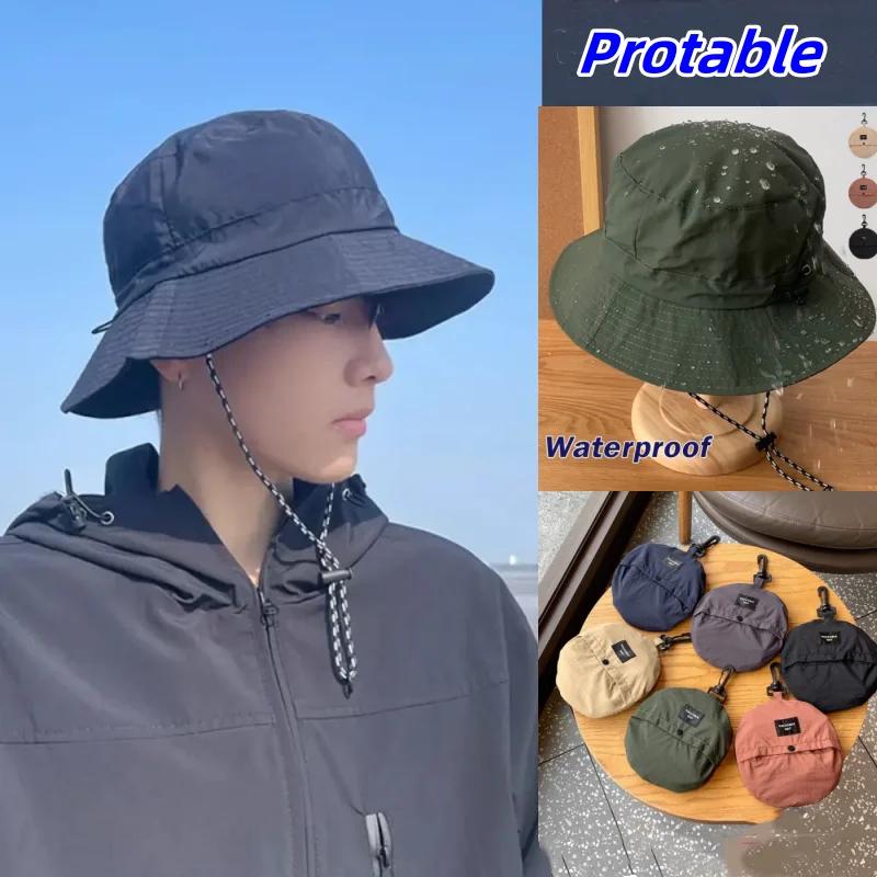 Protable Waterproof Quick Drying Sunhat Fisherman Unisex Outdoor Summer Anti-UV Protection Camping Hiking Cap Panama Bucket Hat