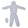 snow pure white mesh cloak