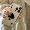 Transparent Space Case Spade A for Apple 17/15/14/13promax Phone Case 12/11 Soft Xr/xs