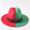 Popular European and American Classic Double-color Wide-brimmed Top Hat Men's and Women's Fashion OL Style Cowboy Hat Jazz Hat
