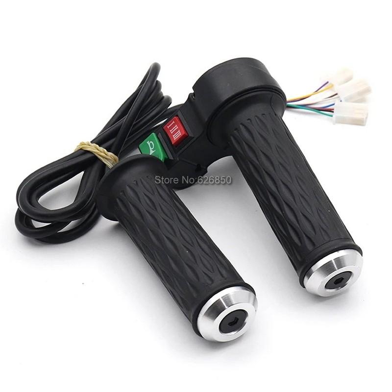 12V-72V Handlebar Grips Three Speed Horn Universal Turn Handle Throttle Accelerator For Citycoco Electric Scooter Motorcycle
