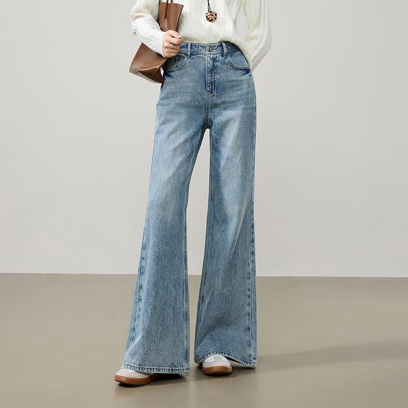 ESE-Y Women's High-Waist Micro-Flare Stretch Jeans