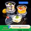 Wuhe Disposable 350ml Square Lunch Box Set