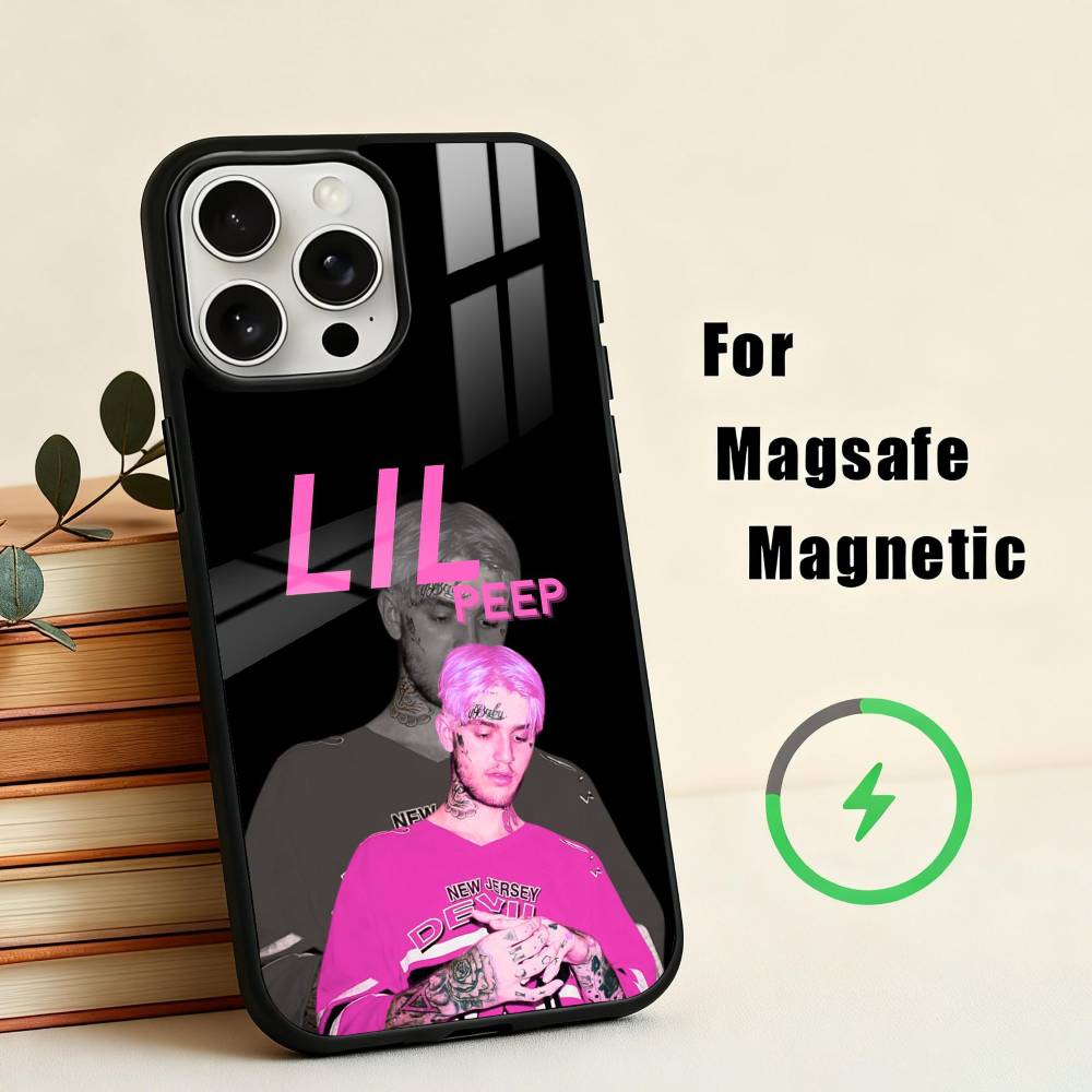 S-Star Shopping Lil Peep   Phone Case For iPhone 17,16,15,14,13,12,Plus,Pro,Max for Magsafe Magnetic Wireless Charging