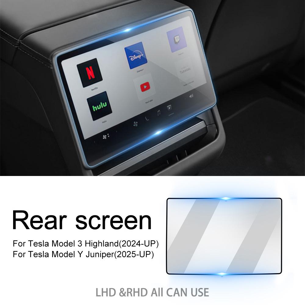Tempered Glass Screen Protector for Tesla Model 3 2024-2026 Navigation Display Interior Accessory