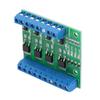 PWM 4-Channel MOS FET Module PLC Amplifier Circuit Board Driver Module 3-20V to 3.7-27VDC 10A