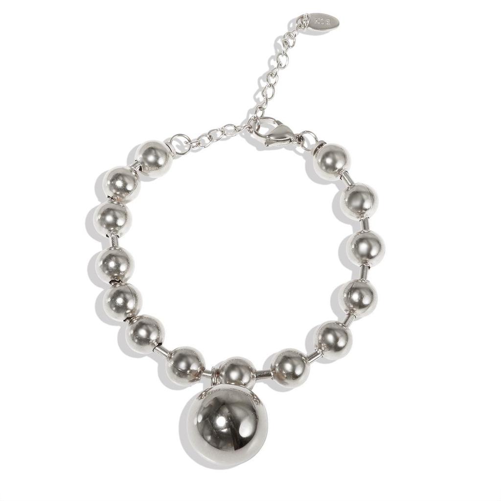 Minimalist Stainless Steel Hollow Bead Bracelet