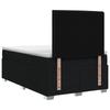 Box Spring Bed with Mattress Black 120 X 200 Cm Fabric