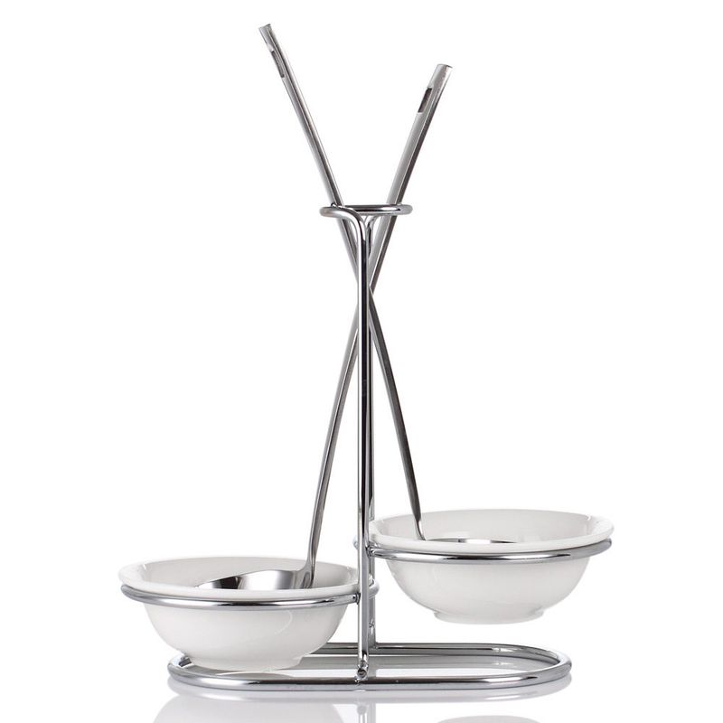 Restaurant Hot Pot Soup Ladle Shelf Stainless Steel Spoon Holder Colander Tableware Shelf Hotel Soup Ladle Rest