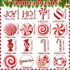 12/24Pcs Fun Wooden Christmas Tree Decoration Candy Cane Red Candy Cane Decoration DIY Hanging Hanging Ornaments Home Decor