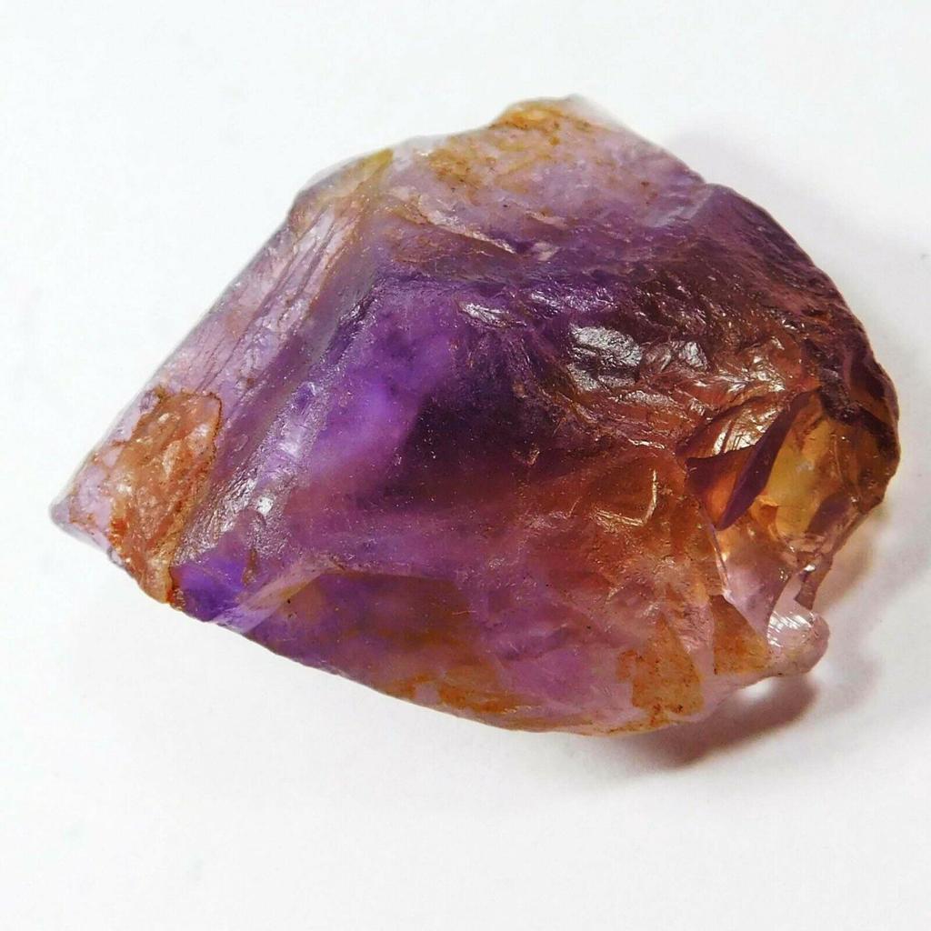 CERTIFIED Uncut Rough 76 Ct Natural Ametrine Huge Multi-Color Loose Gemstone