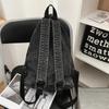 Large Capacity Retro Denim Backpack Women's Lightweight Backpack