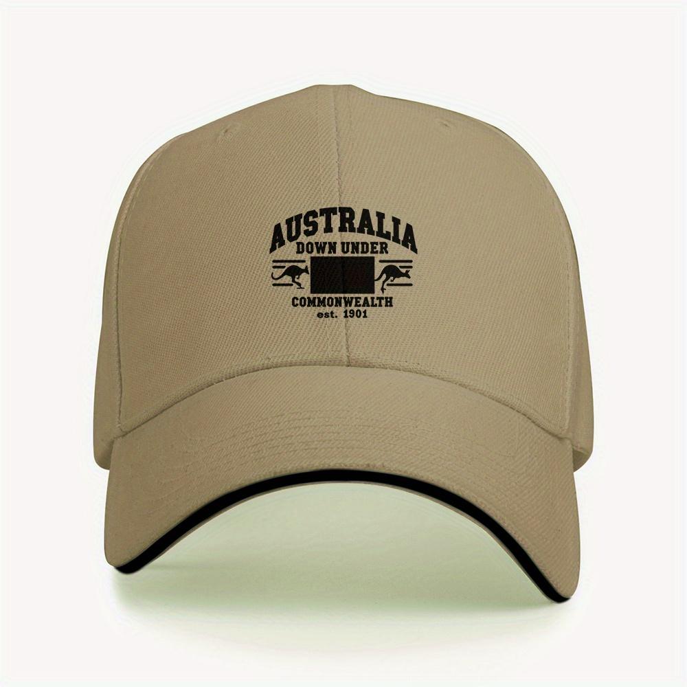 Australia Down Under Commonwealth Est 1901 Baseball Cap Polyester Adjustable Sporty Unisex Outdoor Hat