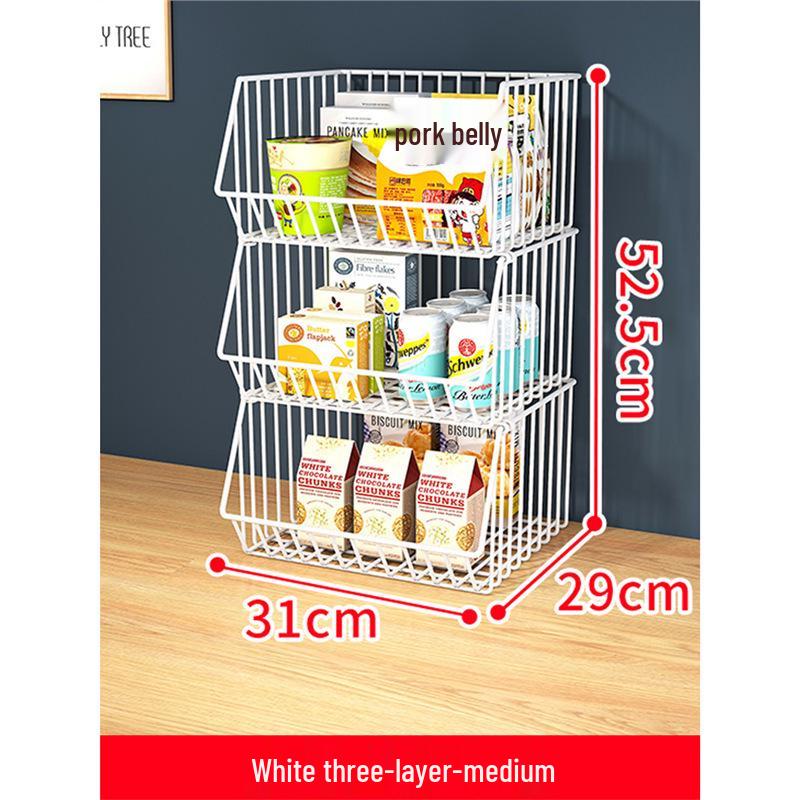 Multilayer Snack & Drink Storage Rack for Kitchen & Dining Table, Living Room & Tabletop Fruit Organizer