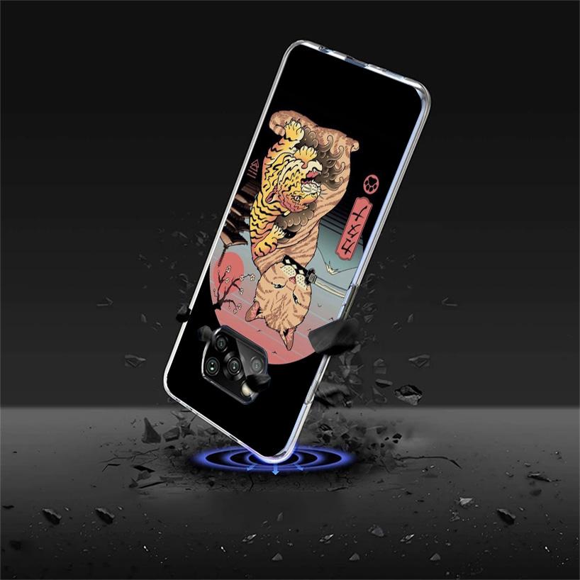 Ramen Sushi Samurai Tattoo Cat Cover Phone Case For Xiaomi Poco F7 Ultra X7 X6 X5 Pro M7 Redmi 15C 15 13C 13 12C 12 10C 10 9A 9C