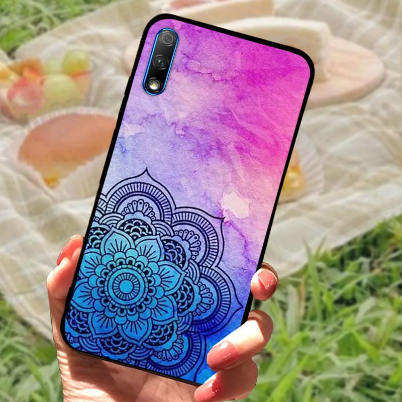 For Honor 9X Case Cover Honor9X China Silicone Soft Marble Black Bumper Funda Coque for Huawei Honor 9X Pro Full Protective