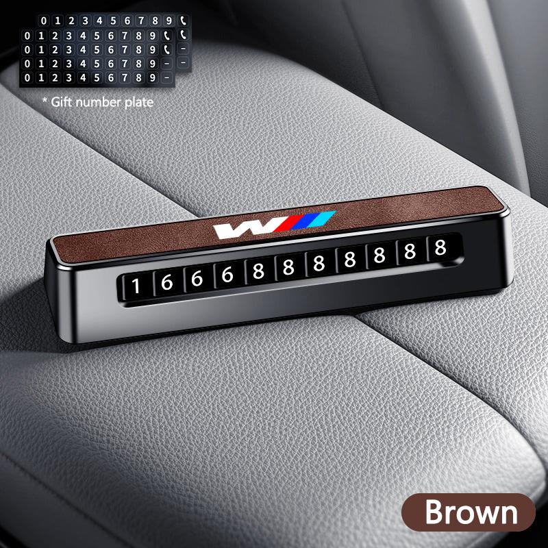 Suede Car Phone Number Card Temporary Parking Card Plate Telephone Number For BMW M E34 E36 E60 E90 E46 F10 F20 F30 X5 X6 X1 M3 ydjc08