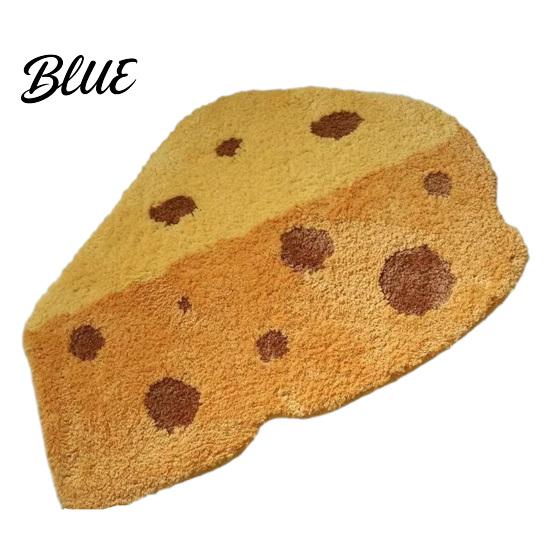 Decorative Home Floor Bathroom Rug Bath Non-slip Mat Pad Croissant Absorbent Soft Cheese Monstera Creative Shaped Area Rug Leaf