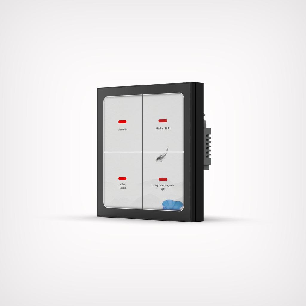 Graffiti 4" Smart Scene Switch: Multifunctional Central Control & Mobile Dimming Panel