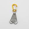1Pcs Stainless Steel Fixed Tent Rope Buckle Wooden Hook Spring Wind Rope Outdoor Camping Octopus Rope Buckle Camping Deck Nail