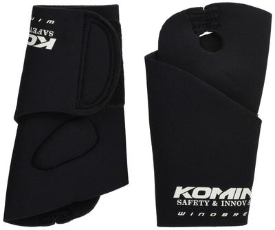 KOMINE Motorcycle Neoprene WP Wrist Free Windproof Warmers, Black, Size, AK-312 864,