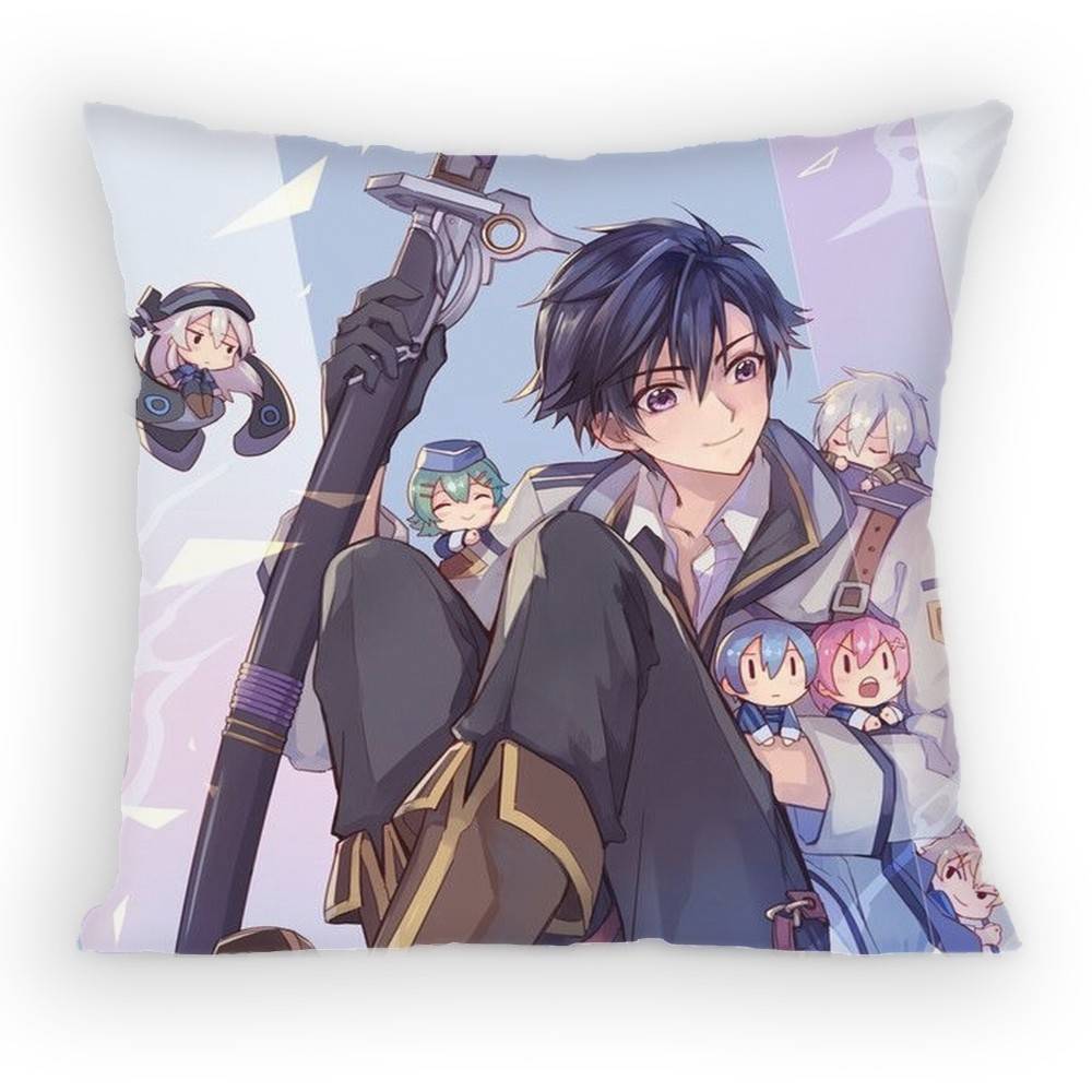 Eiyuu Densetsu Rean Schwarzer Pillow Case Anti-Dustmite Pillowcase Invisible Zipper Silky Short Plush Sofa Cushion Cover