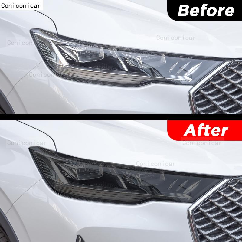 For GWM Haval H6 2024 Car Exterior Headlight Anti-scratch TPU PPF Protective film Anti-scratch Repair film Accessories