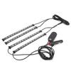 Interior Ambient Light Dynamic Decorative 4 RGB Lamp Strips Remote Control by Phone Bluetooth APP