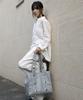 Iugamakaras Big Studded Shopper Bag (Sky Blue)