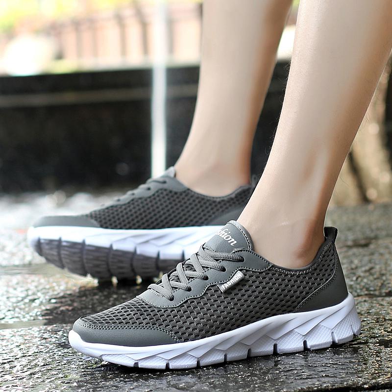 Unisex Große Größe Ultraleichte Outdoor-Sportarten Atmungsaktive Mesh-Laufschuhe Sneakers 35-48