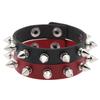 Black Goth Bracelets For Women Punk Boho Emo Spike Rivets PU Leather Bracelet Cuff Bangles Festival Jewelry Party Gifts