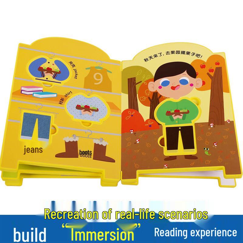 Lelequ Toddler Pretend Play & Cognitive Book Set