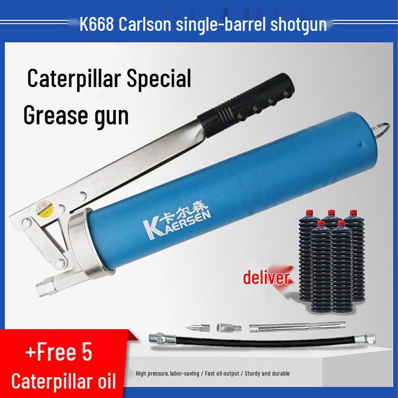 Carlson Zipper Grease Gun: Mini Excavator Chain Type Mechanical Lubricating Oil Bullet Gun